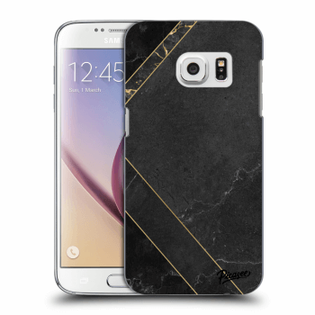 Picasee átlátszó szilikon tok az alábbi mobiltelefonokra Samsung Galaxy S7 G930F - Black tile