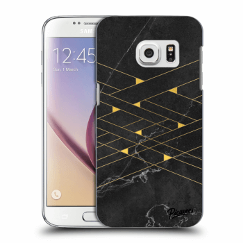 Picasee átlátszó szilikon tok az alábbi mobiltelefonokra Samsung Galaxy S7 G930F - Gold Minimal