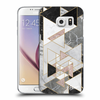 Picasee átlátszó szilikon tok az alábbi mobiltelefonokra Samsung Galaxy S7 G930F - Light geometry