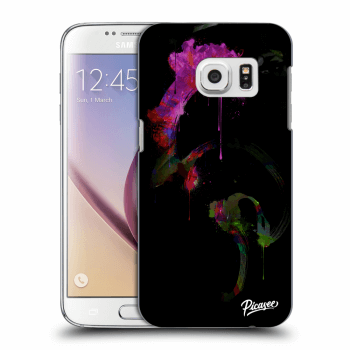 Picasee átlátszó szilikon tok az alábbi mobiltelefonokra Samsung Galaxy S7 G930F - Peony black