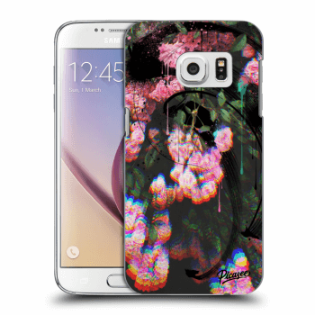 Picasee átlátszó szilikon tok az alábbi mobiltelefonokra Samsung Galaxy S7 G930F - Rosebush black