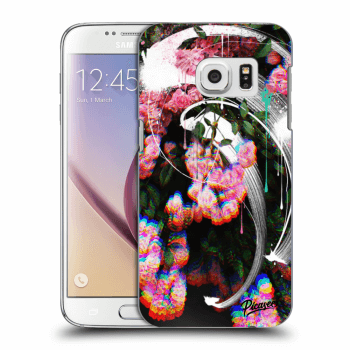 Picasee átlátszó szilikon tok az alábbi mobiltelefonokra Samsung Galaxy S7 G930F - Rosebush white