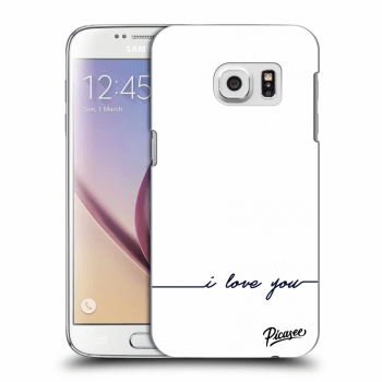 Picasee átlátszó szilikon tok az alábbi mobiltelefonokra Samsung Galaxy S7 G930F - I love you