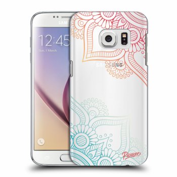 Picasee átlátszó szilikon tok az alábbi mobiltelefonokra Samsung Galaxy S7 G930F - Flowers pattern