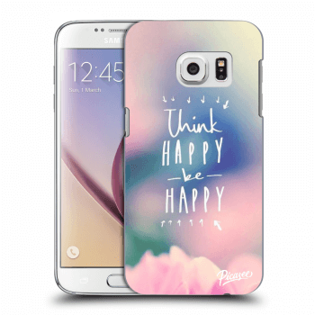 Picasee átlátszó szilikon tok az alábbi mobiltelefonokra Samsung Galaxy S7 G930F - Think happy be happy