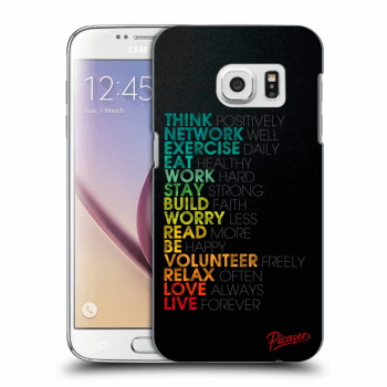 Picasee átlátszó szilikon tok az alábbi mobiltelefonokra Samsung Galaxy S7 G930F - Motto life