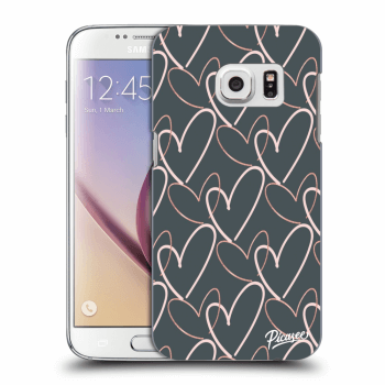 Picasee átlátszó szilikon tok az alábbi mobiltelefonokra Samsung Galaxy S7 G930F - Lots of love