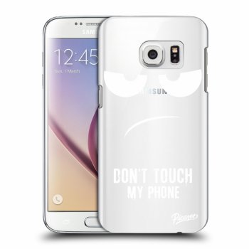 Picasee átlátszó szilikon tok az alábbi mobiltelefonokra Samsung Galaxy S7 G930F - Don't Touch My Phone