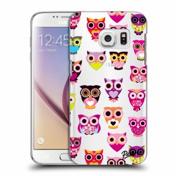 Picasee átlátszó szilikon tok az alábbi mobiltelefonokra Samsung Galaxy S7 G930F - Owls
