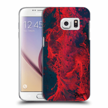 Picasee átlátszó szilikon tok az alábbi mobiltelefonokra Samsung Galaxy S7 G930F - Organic red