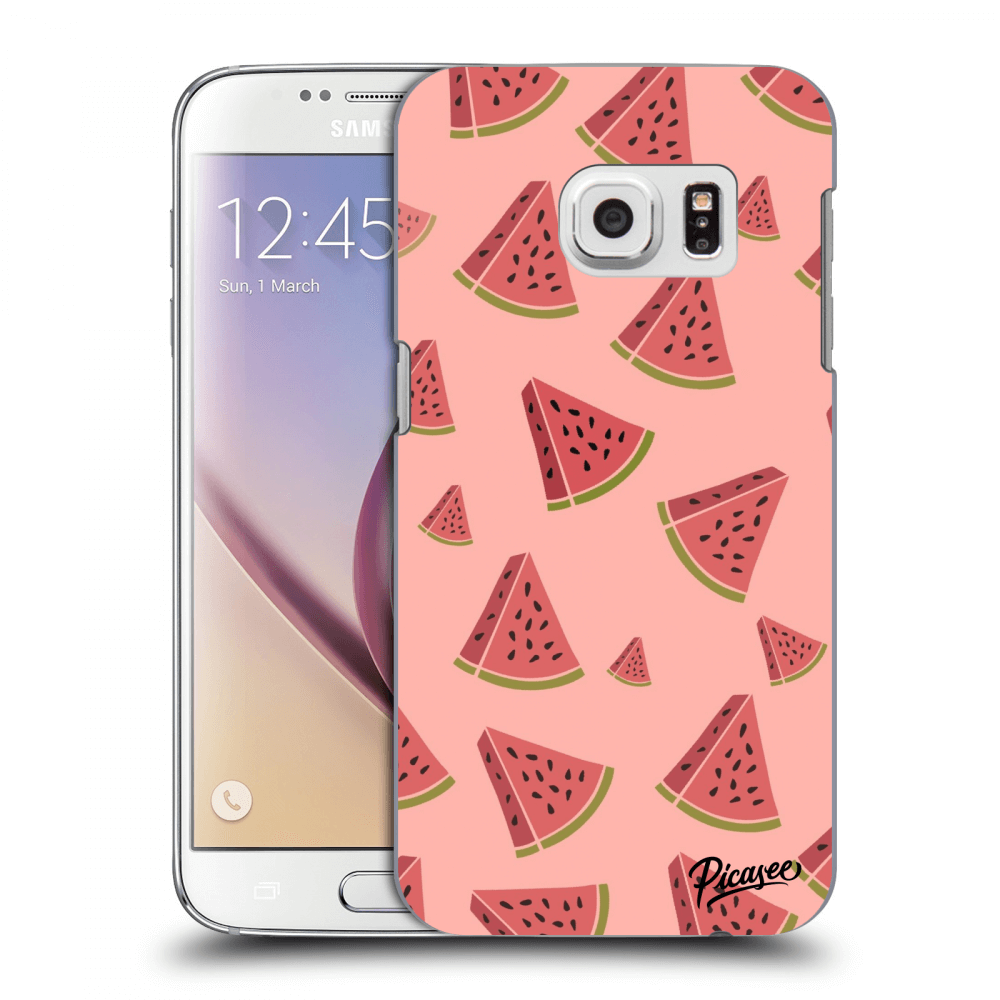 Picasee átlátszó szilikon tok az alábbi mobiltelefonokra Samsung Galaxy S7 G930F - Watermelon