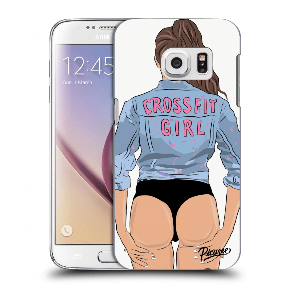 Picasee átlátszó szilikon tok az alábbi mobiltelefonokra Samsung Galaxy S7 G930F - Crossfit girl - nickynellow