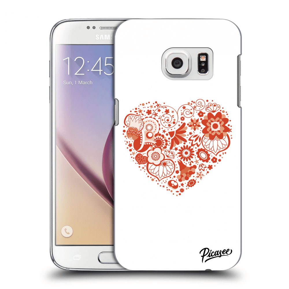 Picasee átlátszó szilikon tok az alábbi mobiltelefonokra Samsung Galaxy S7 G930F - Big heart