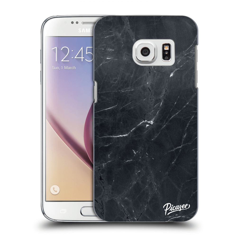 Picasee átlátszó szilikon tok az alábbi mobiltelefonokra Samsung Galaxy S7 G930F - Black marble