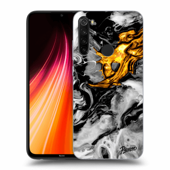 Szilikon tok erre a típusra Xiaomi Redmi Note 8T - Black Gold 2