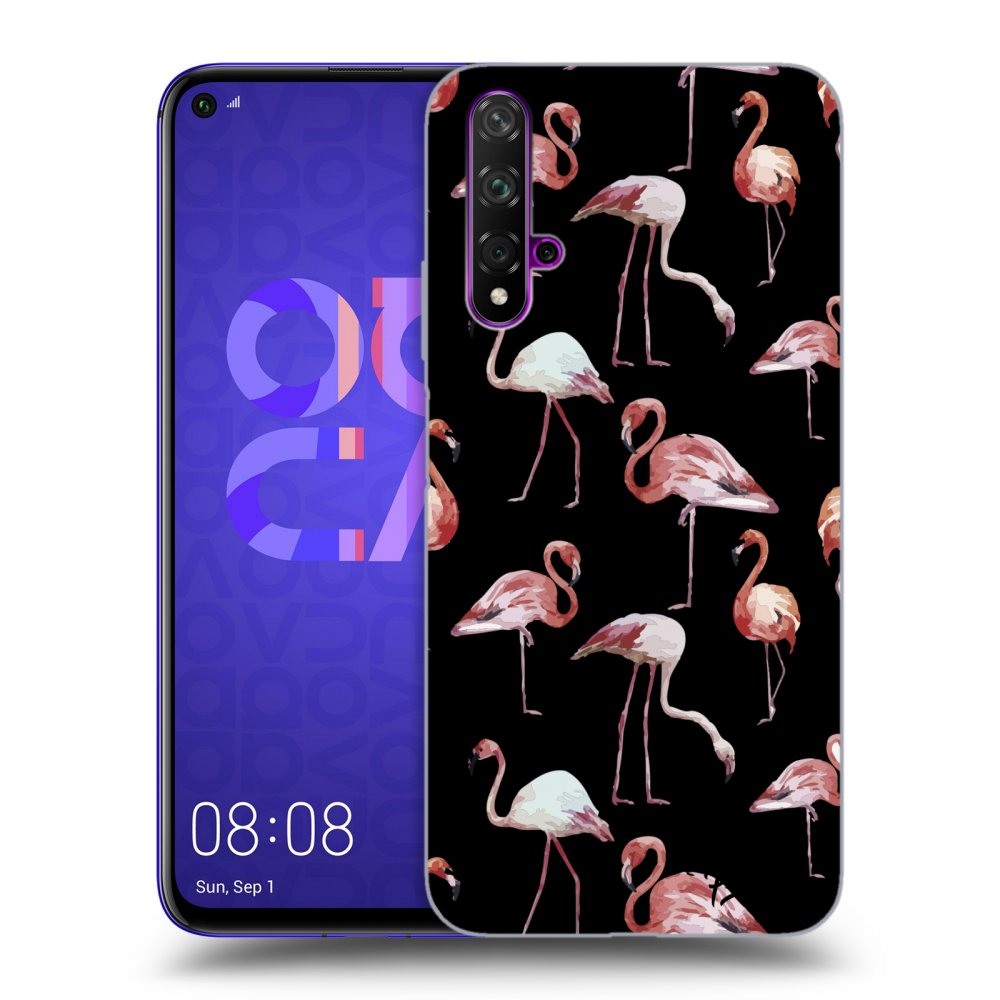 Picasee ULTIMATE CASE Huawei Nova 5T - készülékre - Flamingos