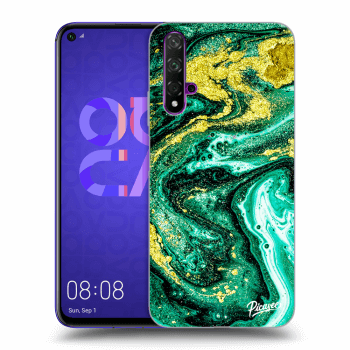 Szilikon tok erre a típusra Huawei Nova 5T - Green Gold