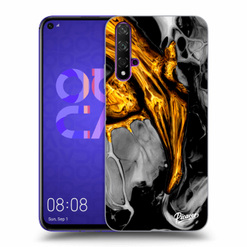 Szilikon tok erre a típusra Huawei Nova 5T - Black Gold