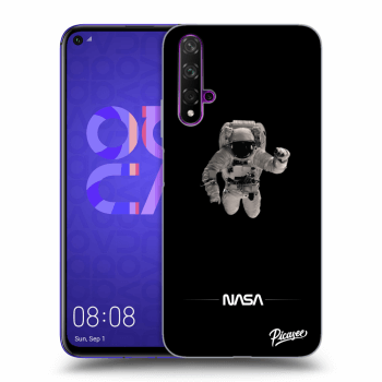 Picasee fekete szilikon tok az alábbi mobiltelefonokra Huawei Nova 5T - Astronaut Minimal
