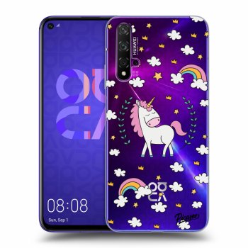 Picasee átlátszó szilikon tok az alábbi mobiltelefonokra Huawei Nova 5T - Unicorn star heaven