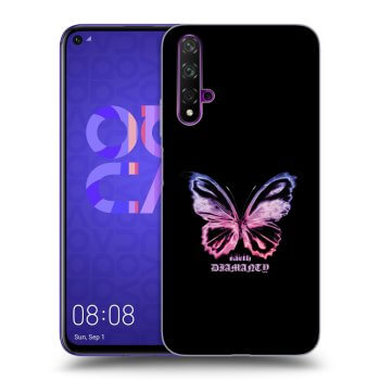 Picasee átlátszó szilikon tok az alábbi mobiltelefonokra Huawei Nova 5T - Diamanty Purple