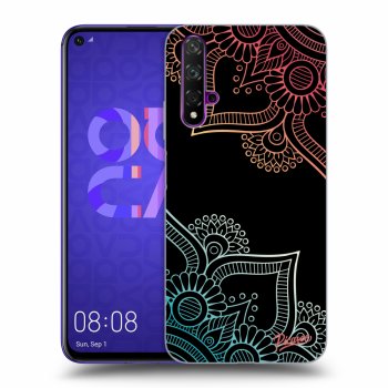 Szilikon tok erre a típusra Huawei Nova 5T - Flowers pattern