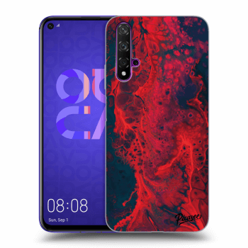 Szilikon tok erre a típusra Huawei Nova 5T - Organic red