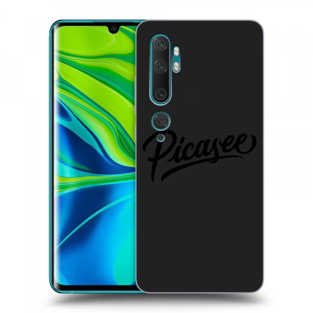 Picasee fekete szilikon tok az alábbi mobiltelefonokra Xiaomi Mi Note 10 (Pro) - Picasee - old logo - black