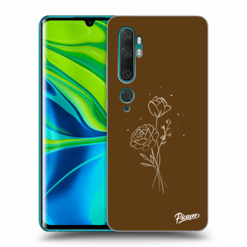 Picasee ULTIMATE CASE Xiaomi Mi Note 10 (Pro) - készülékre - Brown flowers