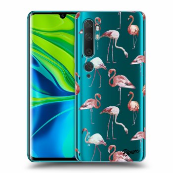 Picasee átlátszó szilikon tok az alábbi mobiltelefonokra Xiaomi Mi Note 10 (Pro) - Flamingos