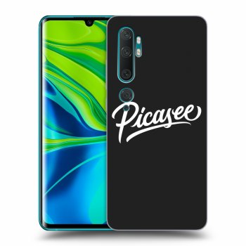 Picasee fekete szilikon tok az alábbi mobiltelefonokra Xiaomi Mi Note 10 (Pro) - Picasee - old logo - white