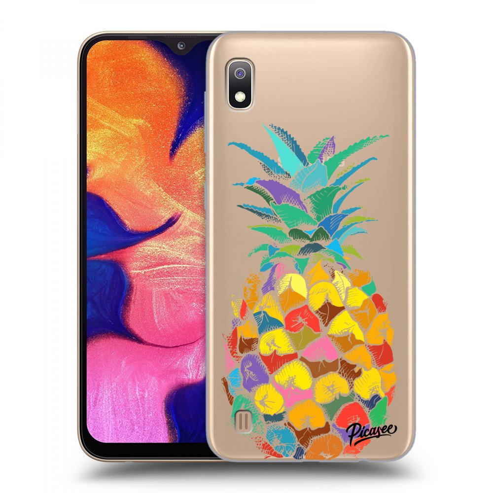 Picasee átlátszó szilikon tok az alábbi mobiltelefonokra Samsung Galaxy A10 A105F - Pineapple