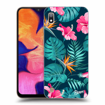 Tok az alábbi mobiltelefonokra Samsung Galaxy A10 A105F - Pink Monstera