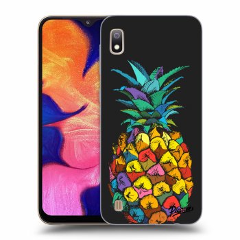 Picasee fekete szilikon tok az alábbi mobiltelefonokra Samsung Galaxy A10 A105F - Pineapple