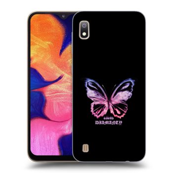 Picasee fekete szilikon tok az alábbi mobiltelefonokra Samsung Galaxy A10 A105F - Diamanty Purple