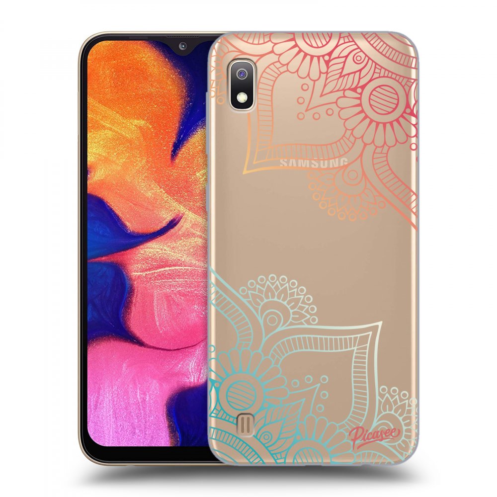 Picasee átlátszó szilikon tok az alábbi mobiltelefonokra Samsung Galaxy A10 A105F - Flowers pattern