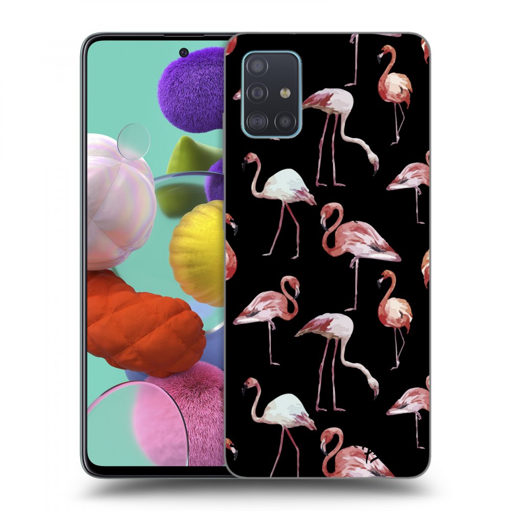 Picasee ULTIMATE CASE Samsung Galaxy A51 A515F - készülékre - Flamingos