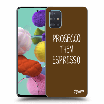 Picasee fekete szilikon tok az alábbi mobiltelefonokra Samsung Galaxy A51 A515F - Prosecco then espresso