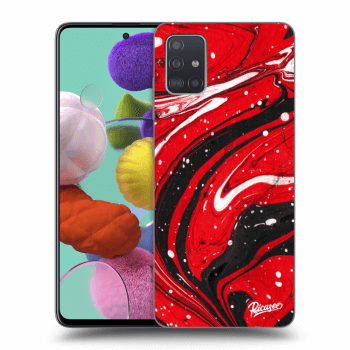 Szilikon tok erre a típusra Samsung Galaxy A51 A515F - Red black