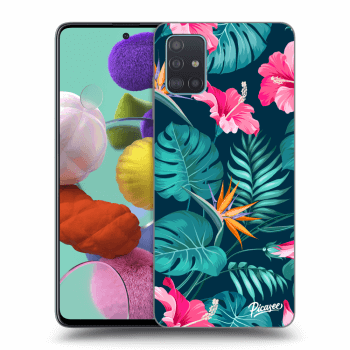 Szilikon tok erre a típusra Samsung Galaxy A51 A515F - Pink Monstera