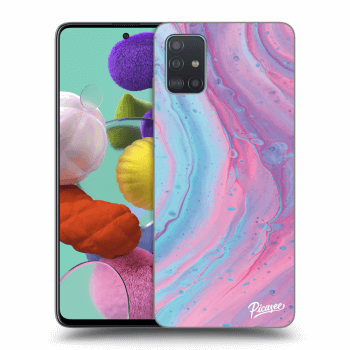 Szilikon tok erre a típusra Samsung Galaxy A51 A515F - Pink liquid