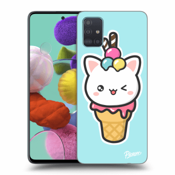Picasee ULTIMATE CASE Samsung Galaxy A51 A515F - készülékre - Ice Cream Cat