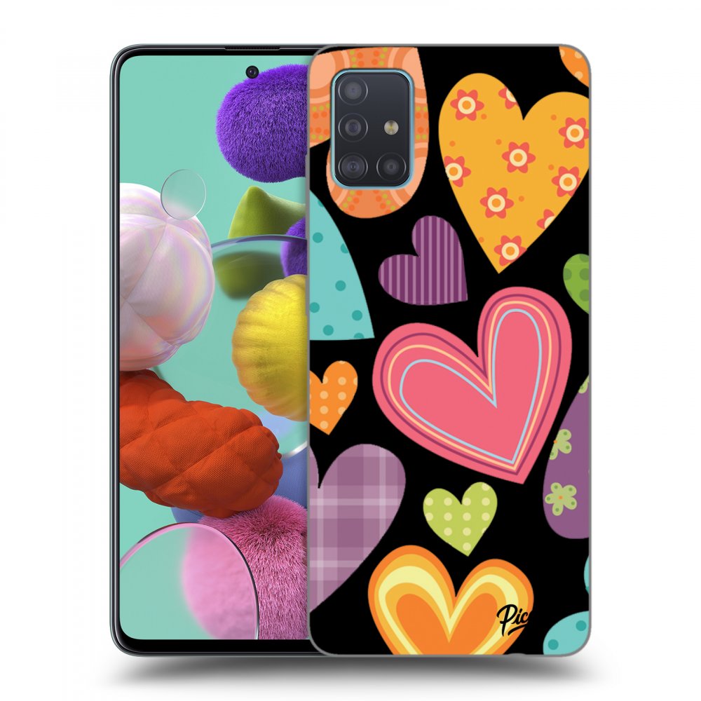 Picasee ULTIMATE CASE Samsung Galaxy A51 A515F - készülékre - Colored heart