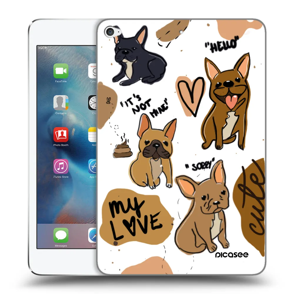 Picasee átlátszó szilikon tok az alábbi táblagépre Apple iPad mini 4 - Frenchies
