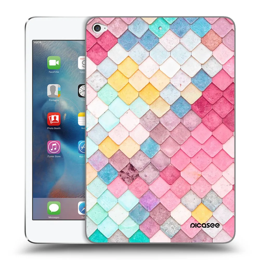 Picasee átlátszó szilikon tok az alábbi táblagépre Apple iPad mini 4 - Colorful roof