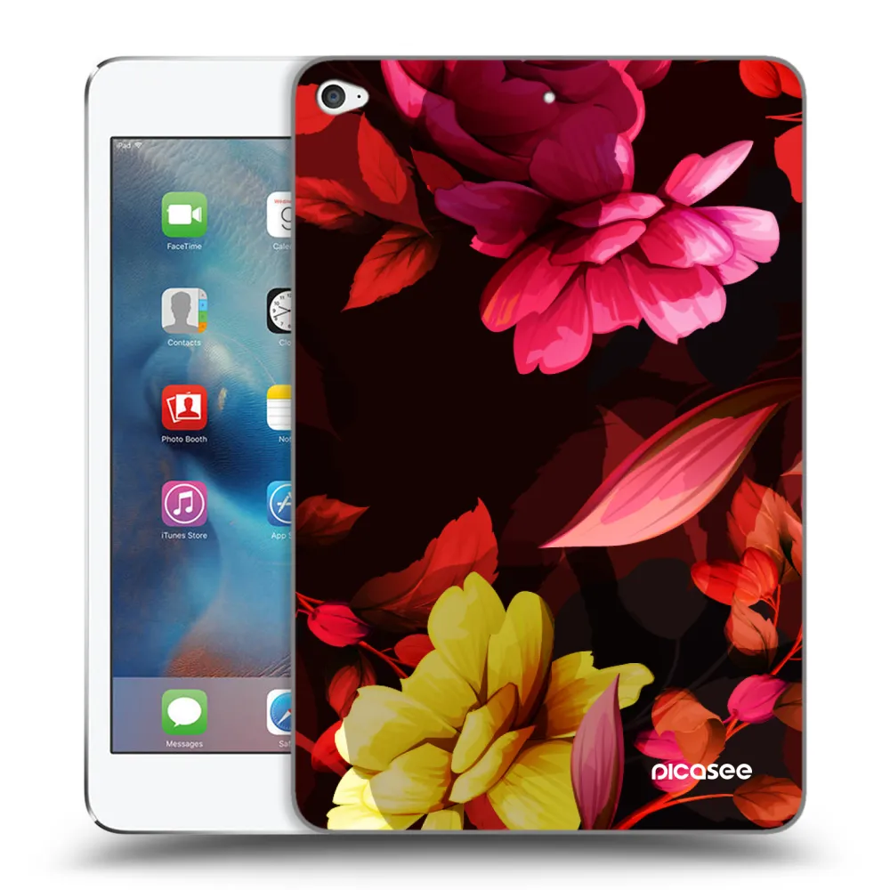 Picasee átlátszó szilikon tok az alábbi táblagépre Apple iPad mini 4 - Dark Peonny