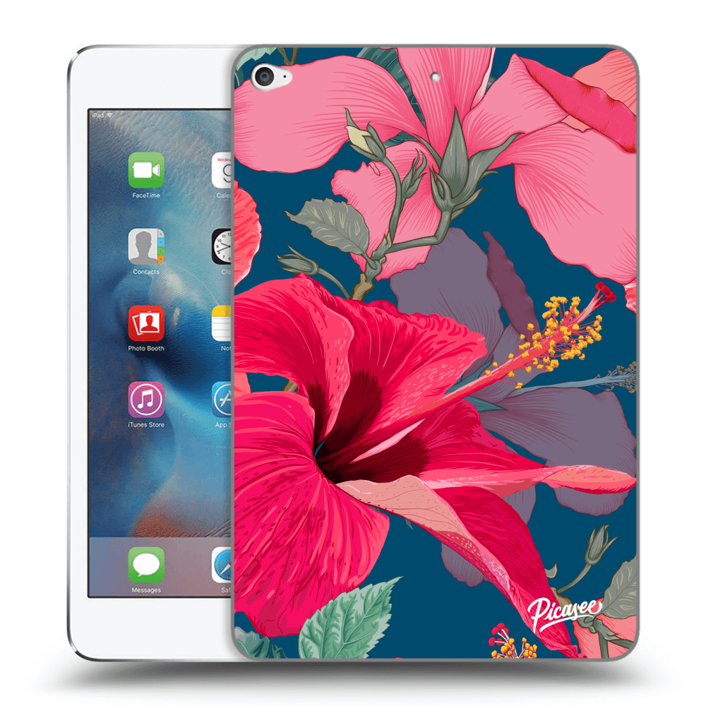 Picasee átlátszó szilikon tok az alábbi táblagépre Apple iPad mini 4 - Hibiscus