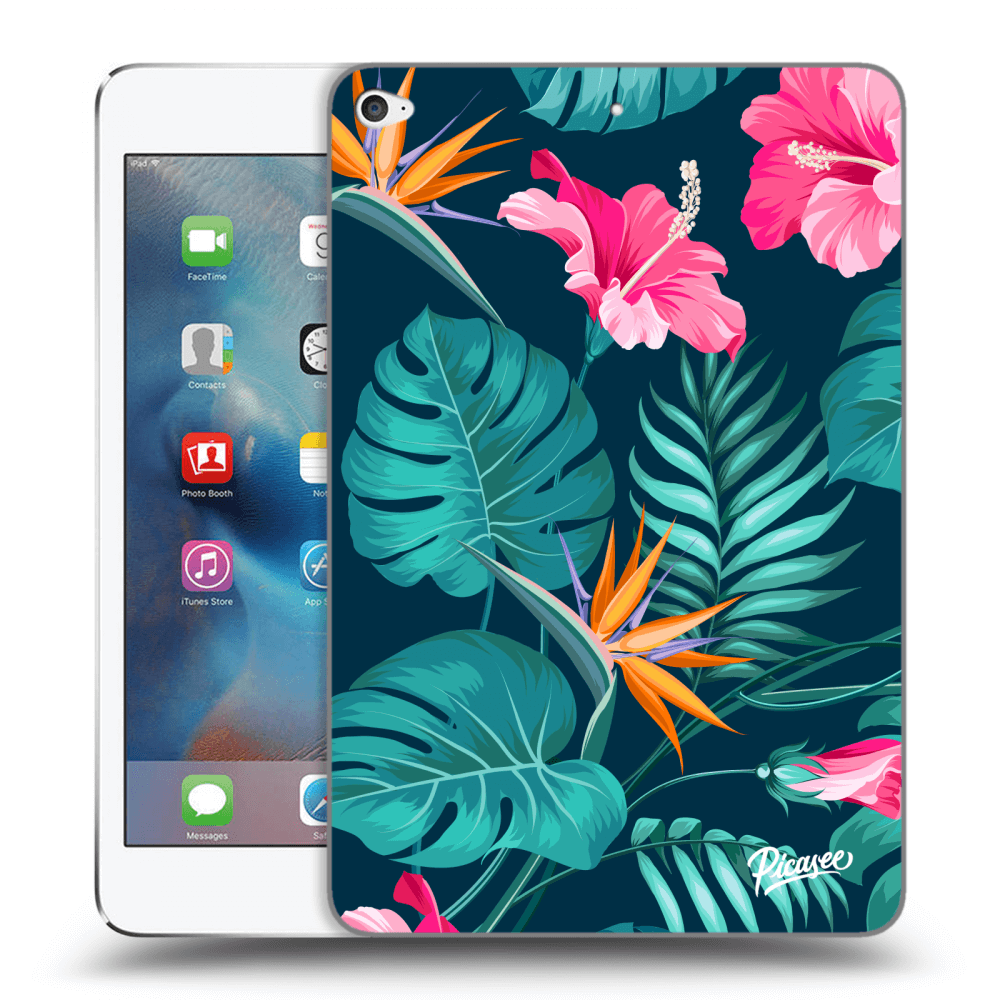 Picasee átlátszó szilikon tok az alábbi táblagépre Apple iPad mini 4 - Pink Monstera