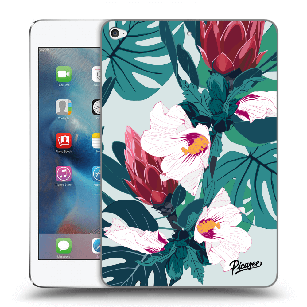 Picasee átlátszó szilikon tok az alábbi táblagépre Apple iPad mini 4 - Rhododendron