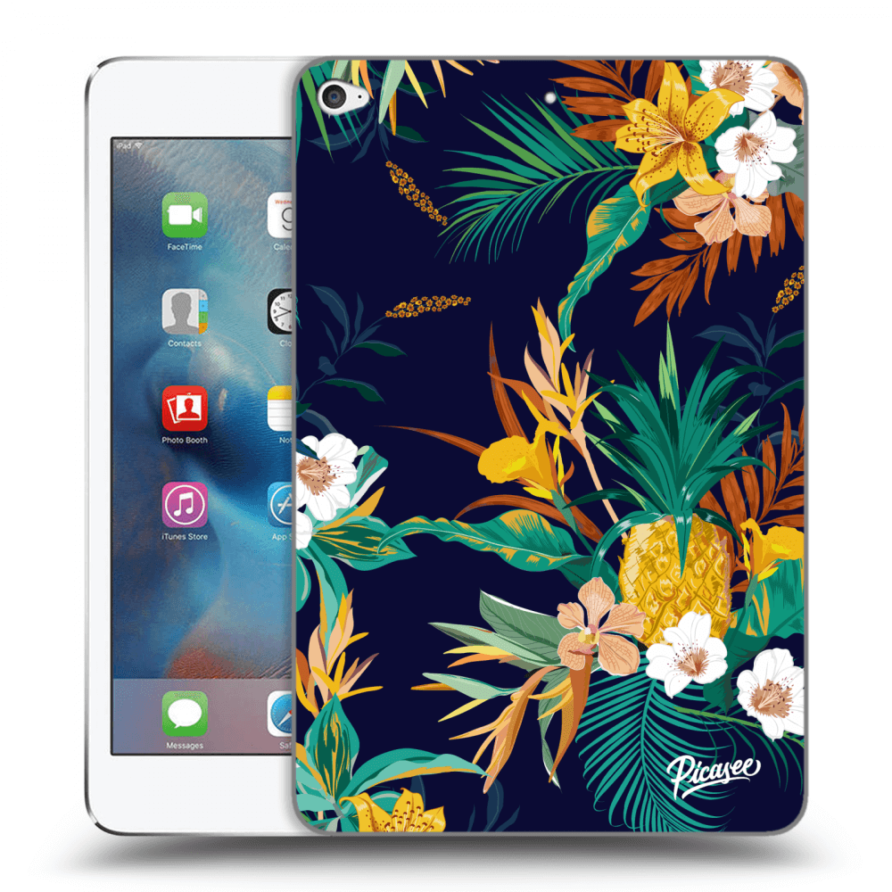 Picasee fekete szilikon tok az alábbi táblagépre Apple iPad mini 4 - Pineapple Color